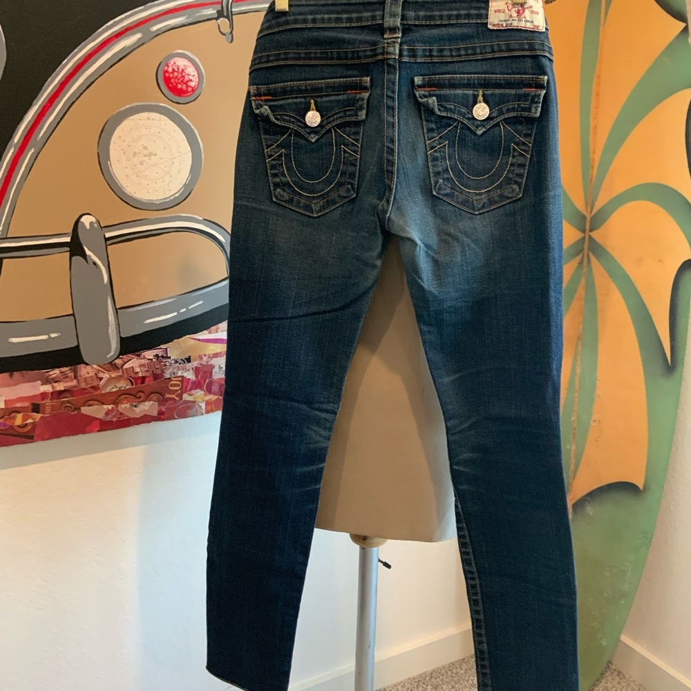 True Religion Dark Blue Skinny Jeans
